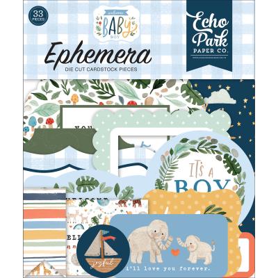 Echo Park Welcome Baby Boy Die Cuts - Ephemera